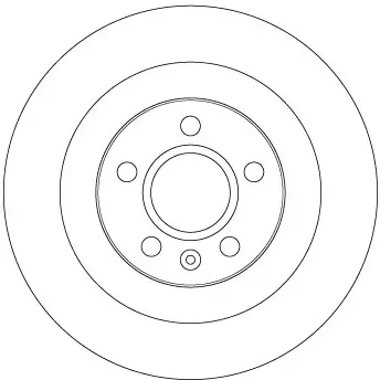 Bremsscheibe Hinterachse TRW DF6970