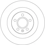 Bremsscheibe Hinterachse TRW DF6970