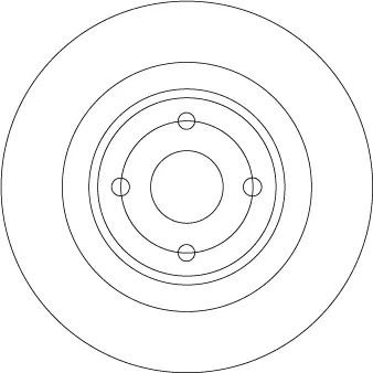Bremsscheibe Hinterachse TRW DF6974 Bild Bremsscheibe Hinterachse TRW DF6974