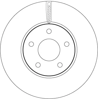 Bremsscheibe Vorderachse TRW DF6975