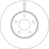 Bremsscheibe Vorderachse TRW DF6975