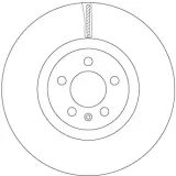 Bremsscheibe Vorderachse TRW DF6983S