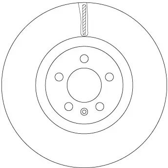 Bremsscheibe Vorderachse TRW DF6983S Bild Bremsscheibe Vorderachse TRW DF6983S