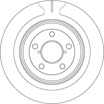 Bremsscheibe Hinterachse TRW DF7328 Bild Bremsscheibe Hinterachse TRW DF7328