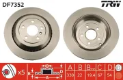 Bremsscheibe TRW DF7352