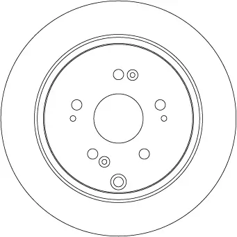Bremsscheibe Hinterachse TRW DF7374 Bild Bremsscheibe Hinterachse TRW DF7374