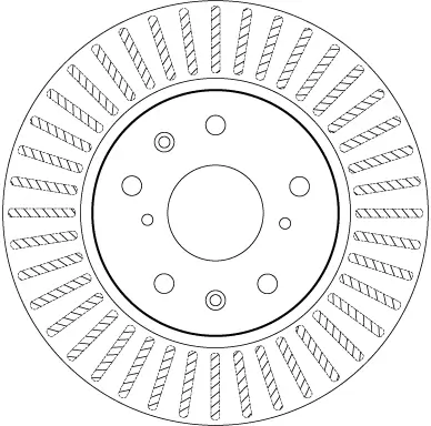 Bremsscheibe Vorderachse TRW DF7398 Bild Bremsscheibe Vorderachse TRW DF7398