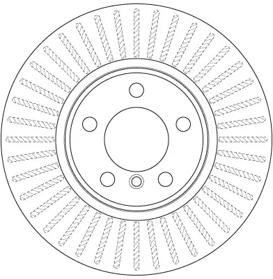 Bremsscheibe Vorderachse TRW DF8050 Bild Bremsscheibe Vorderachse TRW DF8050