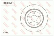 Bremsscheibe Hinterachse TRW DF8053