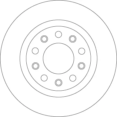 Bremsscheibe Hinterachse TRW DF8070 Bild Bremsscheibe Hinterachse TRW DF8070