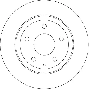 Bremsscheibe Hinterachse TRW DF8115 Bild Bremsscheibe Hinterachse TRW DF8115