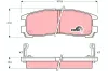 Bremsbelagsatz, Scheibenbremse Hinterachse TRW GDB1023 Bild Bremsbelagsatz, Scheibenbremse Hinterachse TRW GDB1023