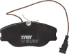 Bremsbelagsatz, Scheibenbremse Vorderachse TRW GDB1052 Bild Bremsbelagsatz, Scheibenbremse Vorderachse TRW GDB1052