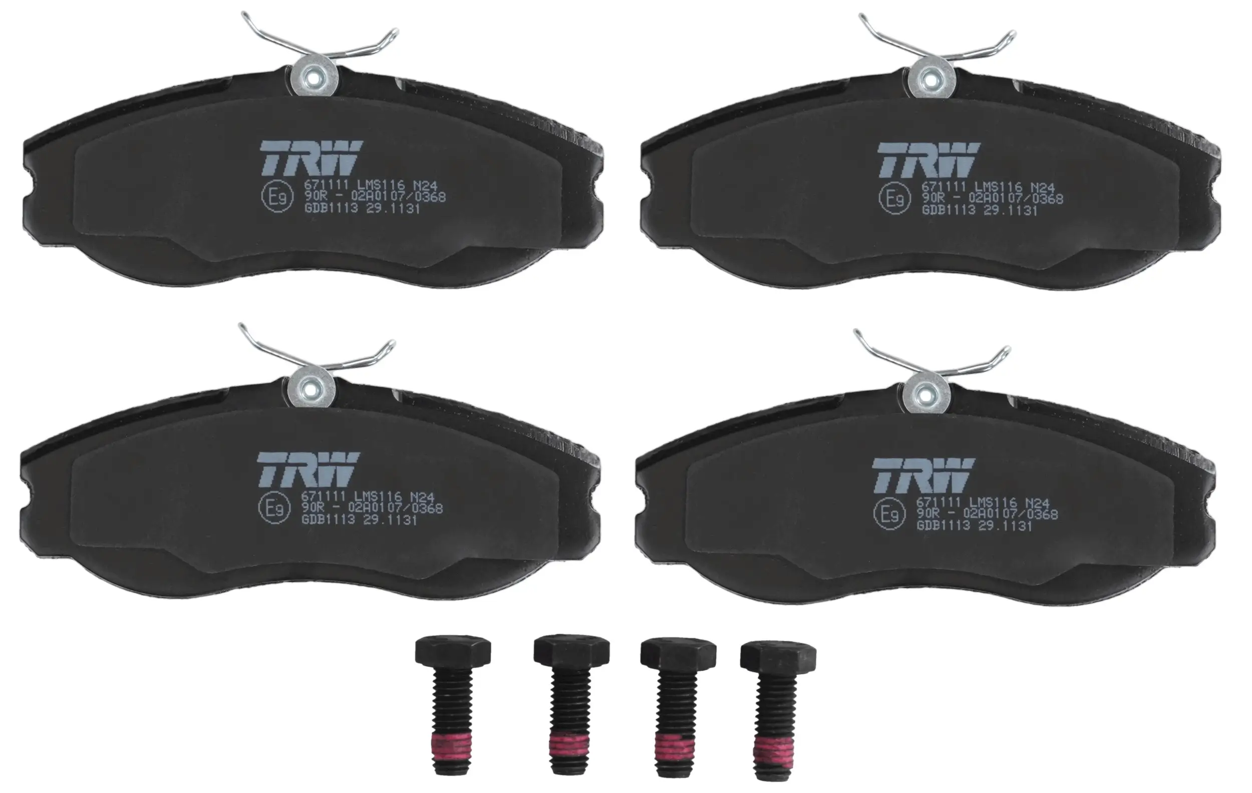 Bremsbelagsatz, Scheibenbremse TRW GDB1113