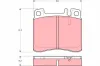 Bremsbelagsatz, Scheibenbremse Vorderachse TRW GDB1122