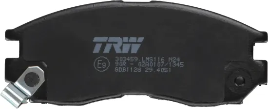 Bremsbelagsatz, Scheibenbremse Vorderachse TRW GDB1128 Bild Bremsbelagsatz, Scheibenbremse Vorderachse TRW GDB1128