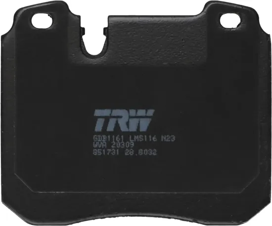 Bremsbelagsatz, Scheibenbremse Vorderachse TRW GDB1161 Bild Bremsbelagsatz, Scheibenbremse Vorderachse TRW GDB1161