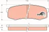 Bremsbelagsatz, Scheibenbremse Hinterachse TRW GDB1182 Bild Bremsbelagsatz, Scheibenbremse Hinterachse TRW GDB1182