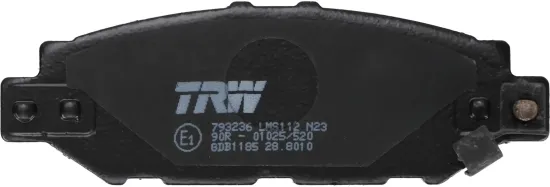 Bremsbelagsatz, Scheibenbremse Hinterachse TRW GDB1185 Bild Bremsbelagsatz, Scheibenbremse Hinterachse TRW GDB1185