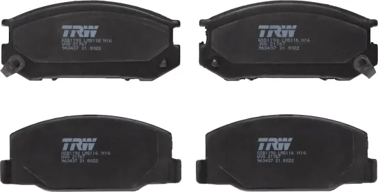 Bremsbelagsatz, Scheibenbremse Vorderachse TRW GDB1190 Bild Bremsbelagsatz, Scheibenbremse Vorderachse TRW GDB1190