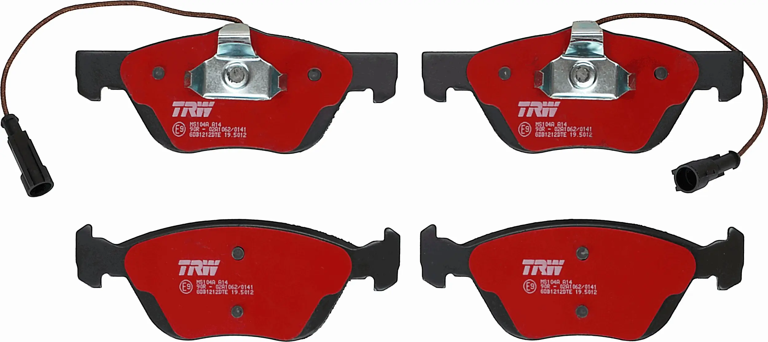 Bremsbelagsatz, Scheibenbremse TRW GDB1212DTE