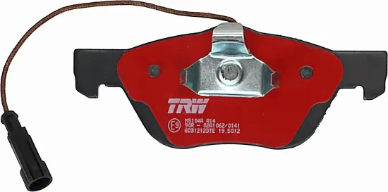 Bremsbelagsatz, Scheibenbremse TRW GDB1212DTE Bild Bremsbelagsatz, Scheibenbremse TRW GDB1212DTE