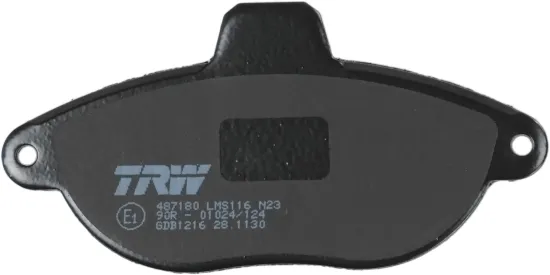 Bremsbelagsatz, Scheibenbremse Vorderachse TRW GDB1216 Bild Bremsbelagsatz, Scheibenbremse Vorderachse TRW GDB1216