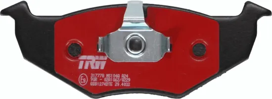 Bremsbelagsatz, Scheibenbremse TRW GDB1274DTE Bild Bremsbelagsatz, Scheibenbremse TRW GDB1274DTE