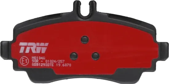 Bremsbelagsatz, Scheibenbremse Vorderachse TRW GDB1293DTE Bild Bremsbelagsatz, Scheibenbremse Vorderachse TRW GDB1293DTE