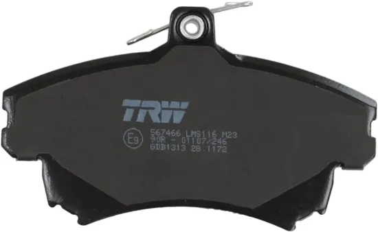 Bremsbelagsatz, Scheibenbremse Vorderachse TRW GDB1313 Bild Bremsbelagsatz, Scheibenbremse Vorderachse TRW GDB1313