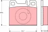 Bremsbelagsatz, Scheibenbremse Hinterachse TRW GDB1331 Bild Bremsbelagsatz, Scheibenbremse Hinterachse TRW GDB1331