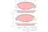 Bremsbelagsatz, Scheibenbremse Vorderachse TRW GDB1336