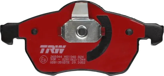 Bremsbelagsatz, Scheibenbremse Vorderachse TRW GDB1350DTE Bild Bremsbelagsatz, Scheibenbremse Vorderachse TRW GDB1350DTE