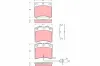 Bremsbelagsatz, Scheibenbremse TRW GDB1368