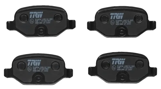 Bremsbelagsatz, Scheibenbremse Hinterachse TRW GDB1384 Bild Bremsbelagsatz, Scheibenbremse Hinterachse TRW GDB1384