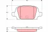 Bremsbelagsatz, Scheibenbremse Hinterachse TRW GDB1412