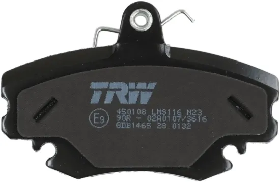 Bremsbelagsatz, Scheibenbremse Vorderachse TRW GDB1465 Bild Bremsbelagsatz, Scheibenbremse Vorderachse TRW GDB1465