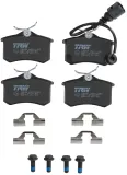 Bremsbelagsatz, Scheibenbremse Hinterachse TRW GDB1475