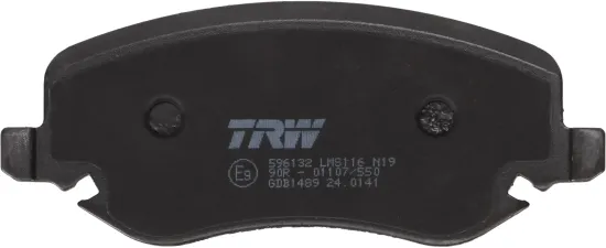Bremsbelagsatz, Scheibenbremse Vorderachse TRW GDB1489 Bild Bremsbelagsatz, Scheibenbremse Vorderachse TRW GDB1489