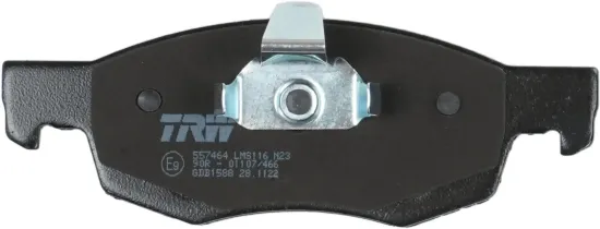 Bremsbelagsatz, Scheibenbremse Vorderachse TRW GDB1588 Bild Bremsbelagsatz, Scheibenbremse Vorderachse TRW GDB1588