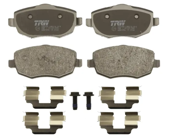 Bremsbelagsatz, Scheibenbremse Vorderachse TRW GDB1592 Bild Bremsbelagsatz, Scheibenbremse Vorderachse TRW GDB1592