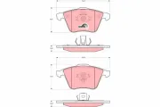 Bremsbelagsatz, Scheibenbremse TRW GDB1607