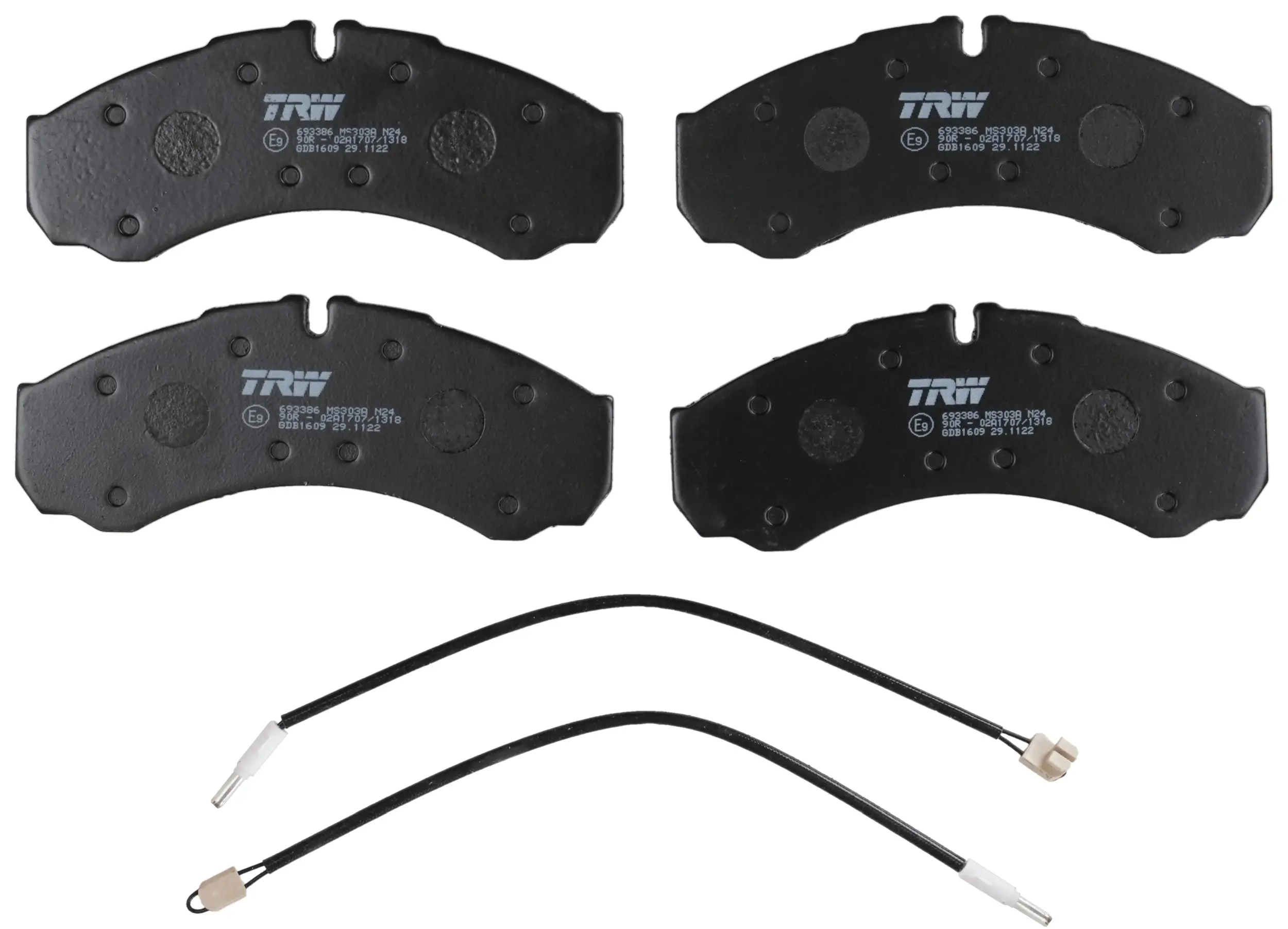 Bremsbelagsatz, Scheibenbremse TRW GDB1609