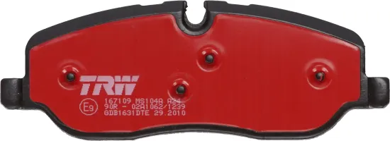 Bremsbelagsatz, Scheibenbremse TRW GDB1631DTE Bild Bremsbelagsatz, Scheibenbremse TRW GDB1631DTE