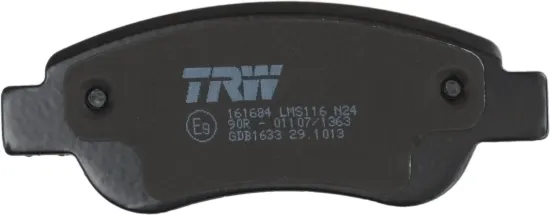 Bremsbelagsatz, Scheibenbremse Vorderachse TRW GDB1633 Bild Bremsbelagsatz, Scheibenbremse Vorderachse TRW GDB1633