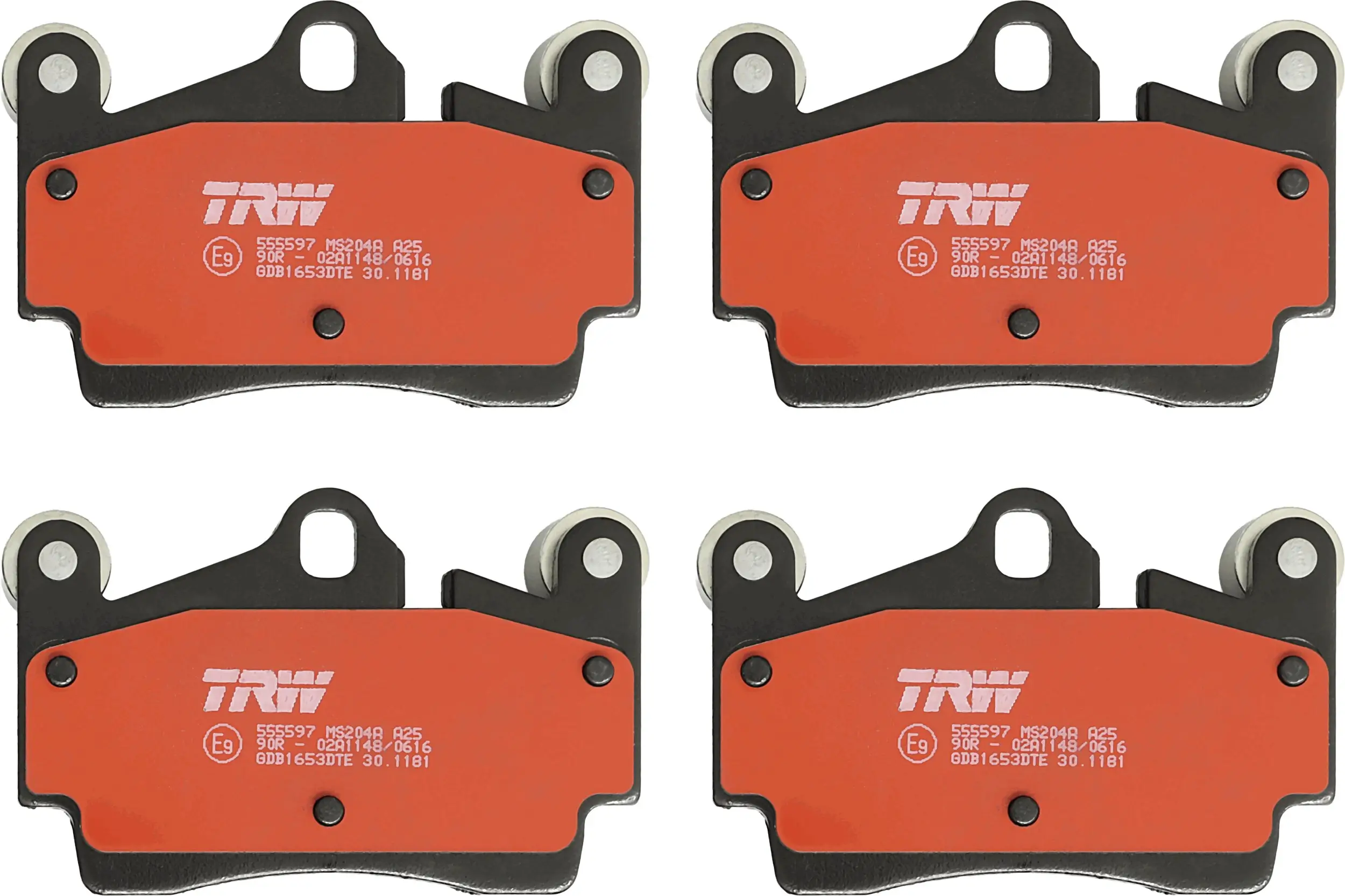 Bremsbelagsatz, Scheibenbremse Hinterachse TRW GDB1653DTE