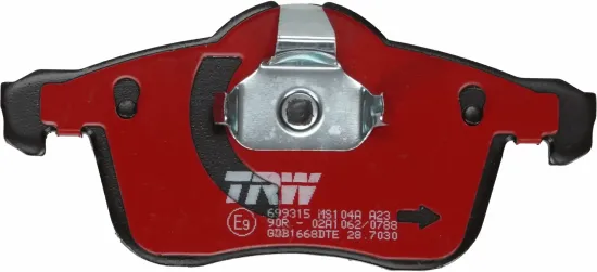 Bremsbelagsatz, Scheibenbremse TRW GDB1668DTE Bild Bremsbelagsatz, Scheibenbremse TRW GDB1668DTE