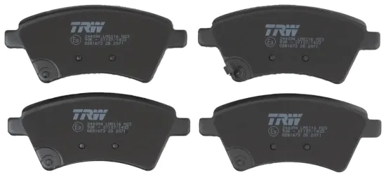 Bremsbelagsatz, Scheibenbremse Vorderachse TRW GDB1673 Bild Bremsbelagsatz, Scheibenbremse Vorderachse TRW GDB1673