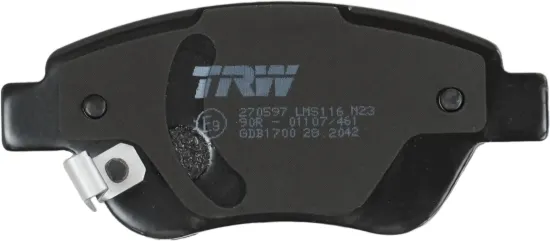 Bremsbelagsatz, Scheibenbremse Vorderachse TRW GDB1700 Bild Bremsbelagsatz, Scheibenbremse Vorderachse TRW GDB1700