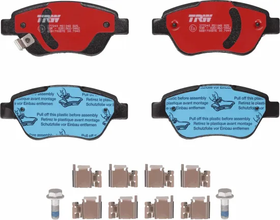 Bremsbelagsatz, Scheibenbremse Vorderachse TRW GDB1700DTE Bild Bremsbelagsatz, Scheibenbremse Vorderachse TRW GDB1700DTE